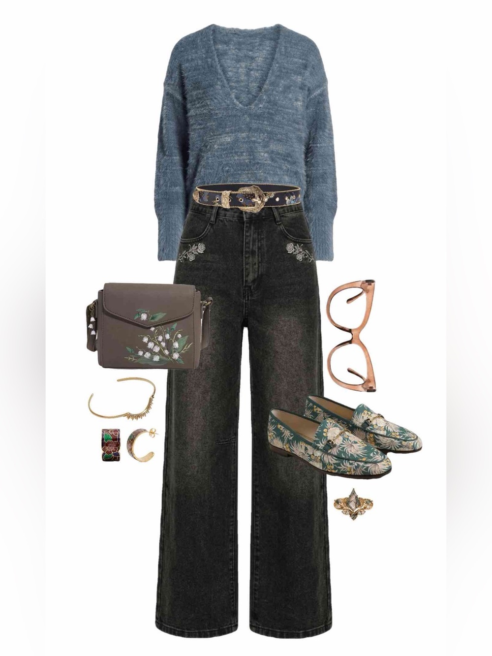 Free People Heather Grey Serendipity Cropped Sweater